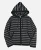 VASTIC S / T Knit Zip-Up Hoodie_Black/Gray