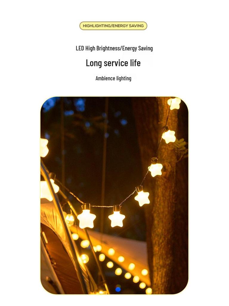 Outdoor Starry Globe Solar Lights for Tents, Markets, and Courtyards