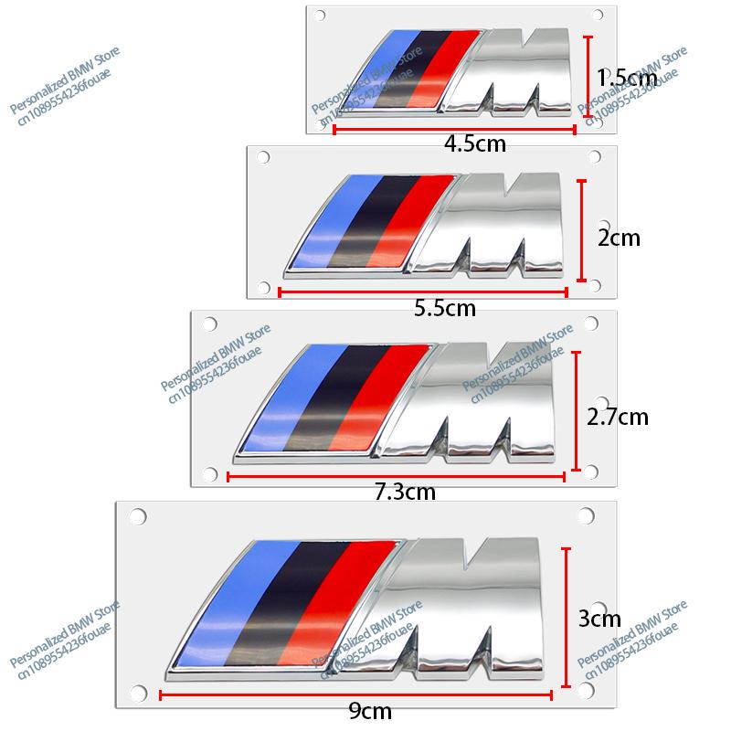 

1PCS Car Fender Side Emblem Rear Trunk Badge M Logo Sticker For BMW G05 M M3 M5 M6 E46 E90 F30 G20 E36 E34 G20 G30 Accessories 4.5cm