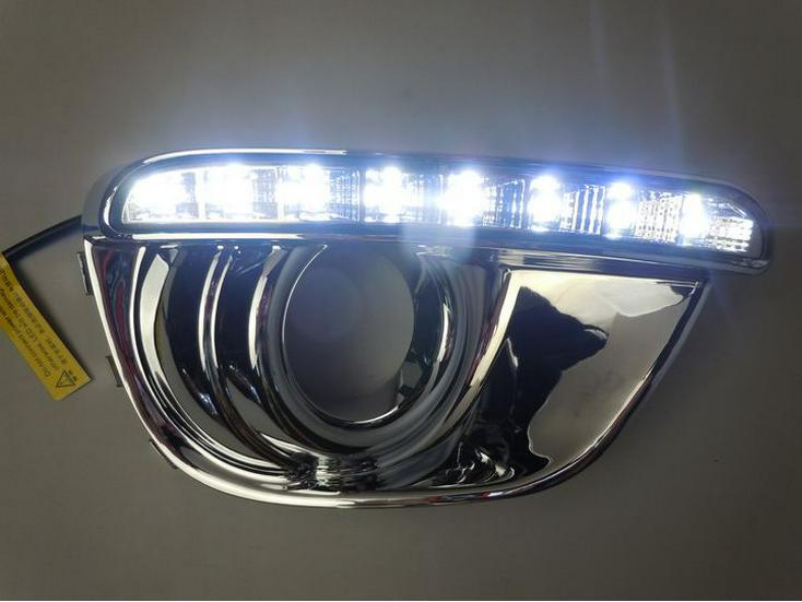 Daytime Running Lights & Fog Lights for 2013-2014 JEEP Compass, Light Guide Exterior, Front Bumper.