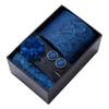 4Pcs/Set Luxury Hanky Cufflinks Paisley Men's Suit Lapel Flowers Pocket Square  Groom Formal Suit