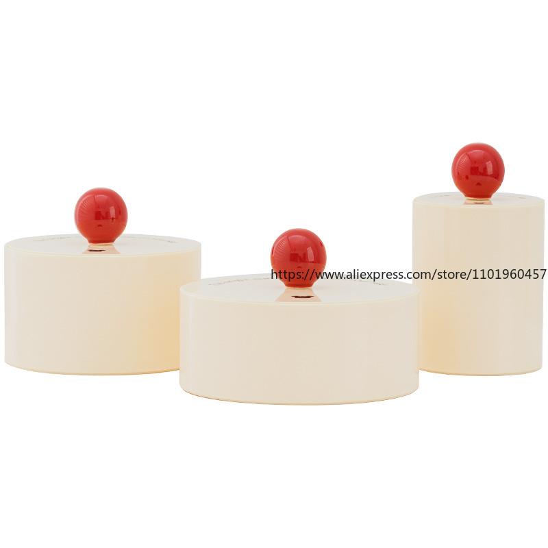 Nordic Ins Jewelry Box Round Ball With Lid Multi Layer Ring Stud Earrings Small Items Storage Jewelry Box