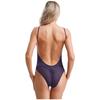 Body a righe senza schiena da donna con spalline sottili e sgambatura alta Monokini Costumi da bagno