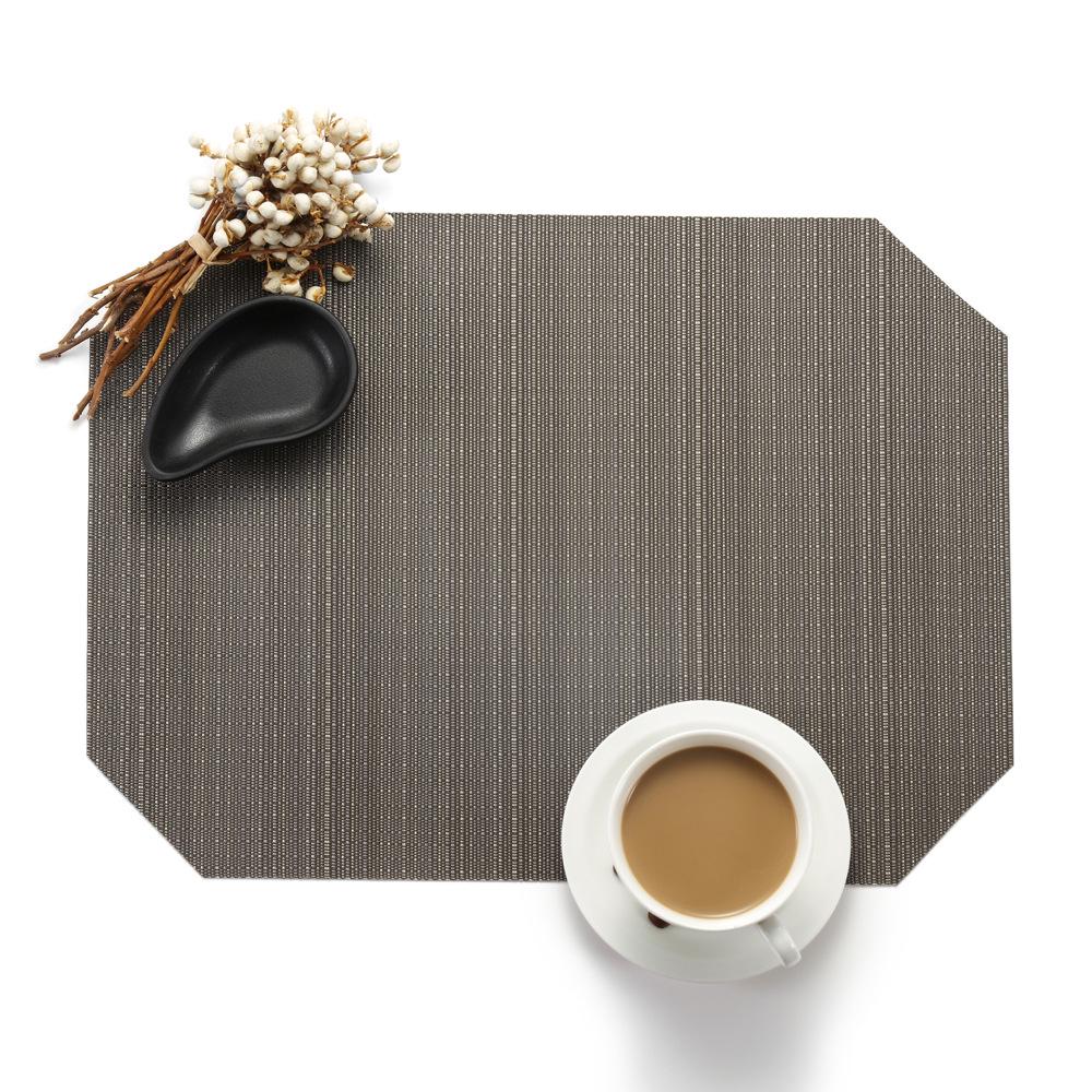 Pack of 4pcs Table Placemats PVC Table Mats Heat Insulated Pad Dinner Table Decor Japanese Style Mats 40x30cm