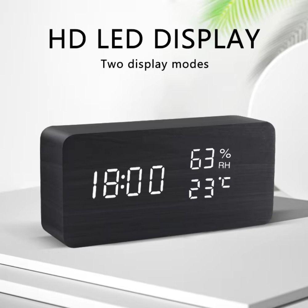 Reminder LED Digital Clock Large Display Table Clock Electronic Alarm Clock Temperature Display