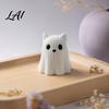 Hand-knitted Texture Ghost 3D Printed Dog/Cat Figurine Ornaments Knitted Halloween Animal Soft Cute Ornament Decorations Small Puppy/Kitten