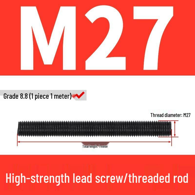 High-Strength Full Thread Screws and Rods: 8.8, 10.9, 12.9 Grade