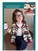Herbst 2025 Mädchen Strickjacke mit Streifen - Stilvoller Pullover für kleine bis mittlere Kinder