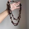 Bohemian Shell Beaded Necklace Lightweight Luxury Ethnic Choker Vacation Beach Jewelry for Women