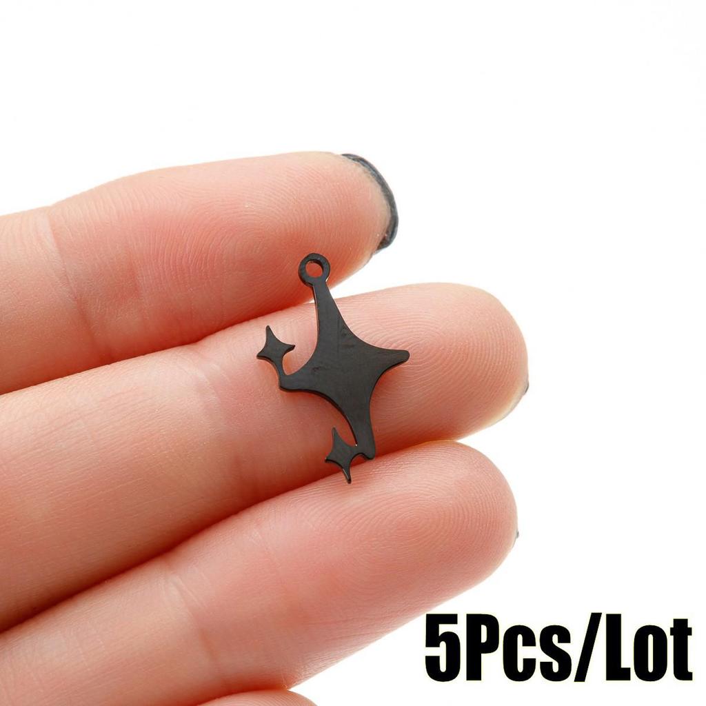2025 DIY Stainless Steel Cross Pendant Necklace Accessories - 5-Pack