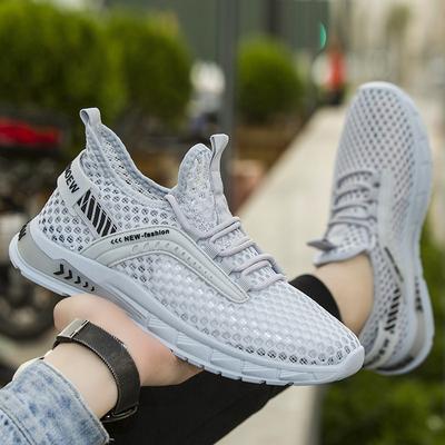 Men's Shoes Spring and Summer New Style Men's Trendy Casual Mesh Breathable Sports Shoes Trendy Running Shoes
