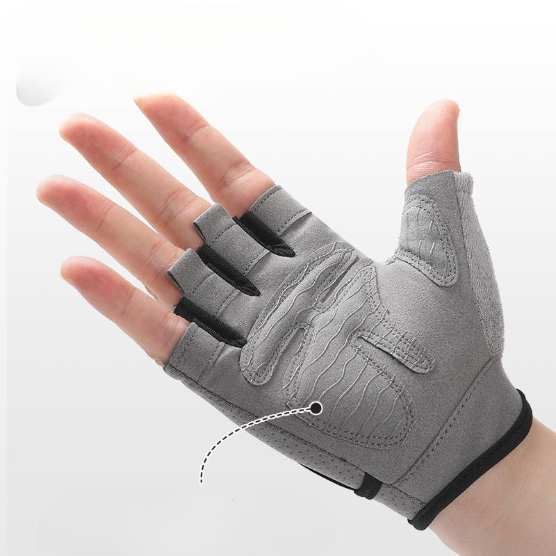 Fitness Gloves for Men and Women Half Finger Yoga Gym Dumbbell Exercise Sports Non Slip Wear Resistant Breathable Wrist Protection Gloves