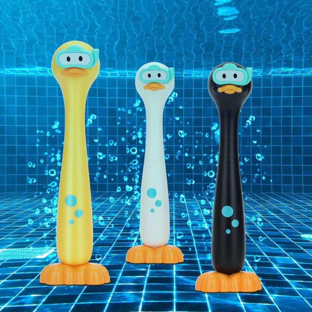 3pcs/set Easy To Fill Duck Water Ring Game Handheld Pool Diving Toy Duck Dive Sticks  Summer