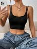 Bauchfreies Top phumee Rückenfreies Cami Einfarbig A1843