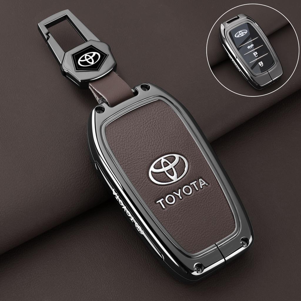 For Toyota 2026 Hot Hub Caps Car Key Case Cover Shell Keychain Accessories For Toyota CHR Hilux Fortuner Land Cruiser 200 Camry