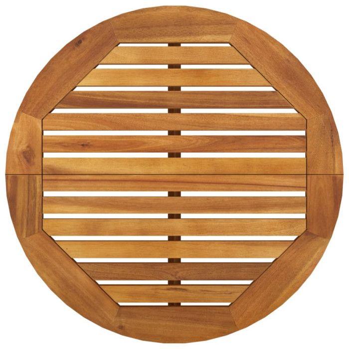 VidaXL Garden Bar Table Ø60x105 Cm Solid Acacia Wood 319698