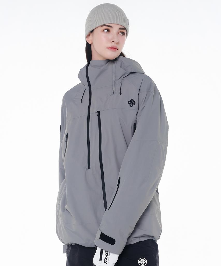 Doll Outerwear 2425 Ricca Snowboard Anorak Jacket Grey Unisex