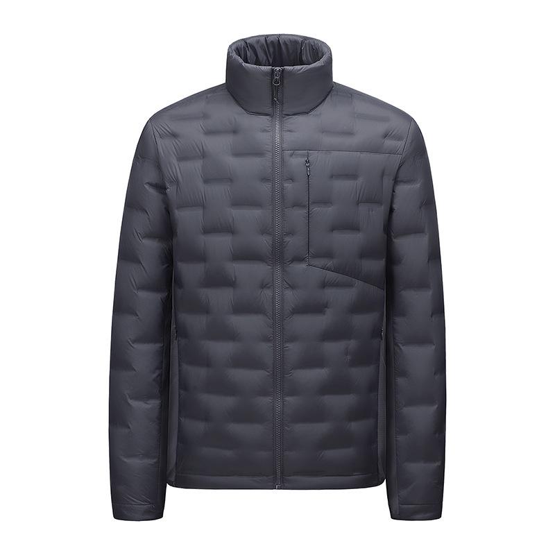 Leichte Daunenjacke für Damen und Herren mit Stehkragen für den Winter - Weiße Entendaune, Modischer Lässiger Warmer Mantel