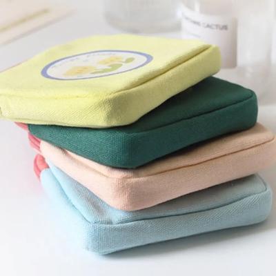 Cute Girls Coin Purse Spring Summer Simple Tulip Wallet Women Napkin Storage Bag Student Simple Small Item Bag Coin Purses