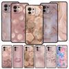 Phone Case For Xiaomi Mi 15 14 14T 13T 12T Pro 12 13 11 Lite 5G 11T X6 X5 Pro Soft TPU Cover Beautiful Rose Gold Art