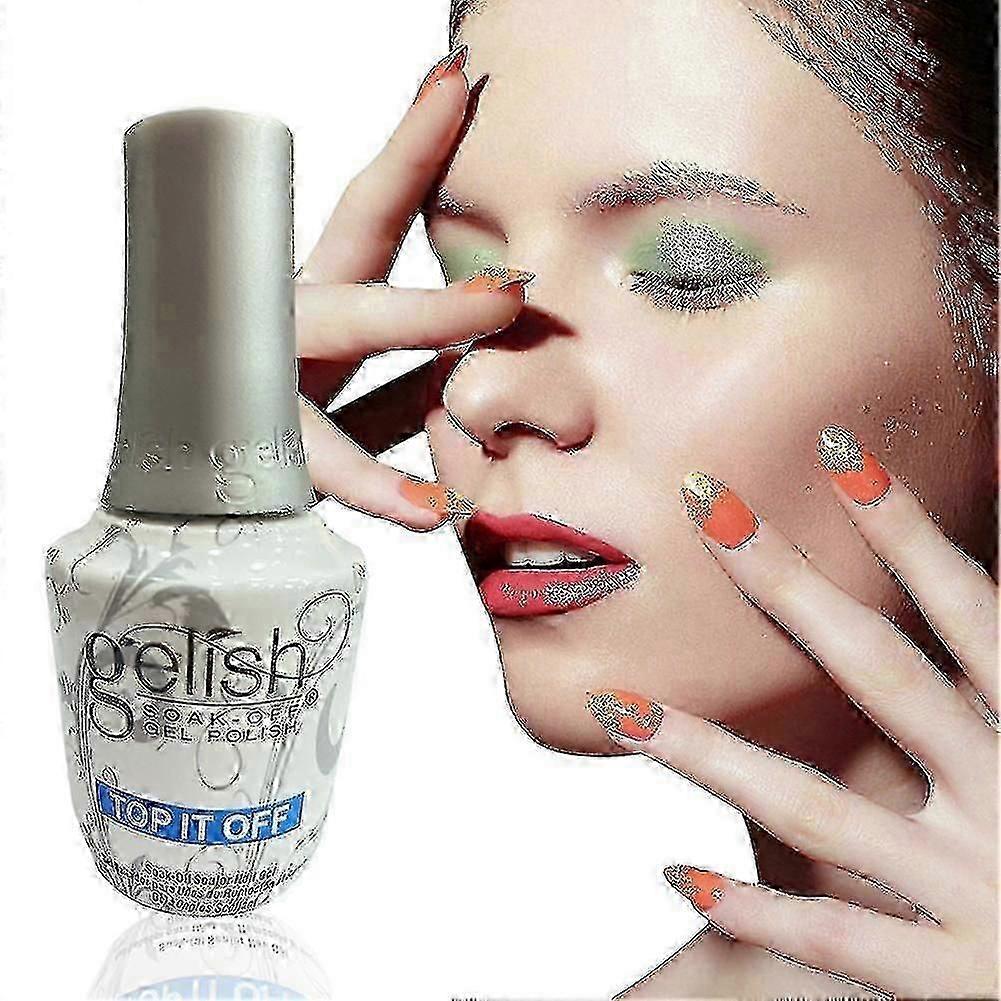 15ml Sealer Gel Lasting Top It Off Art Wash Manicure Nail Polish Gel Top Coat