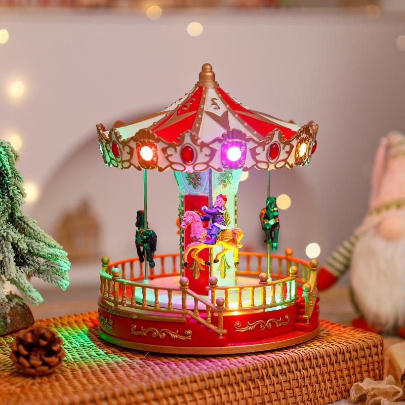 Christmas Carousel Ornaments Music Boxes Christmas Decorations Christmas Gifts