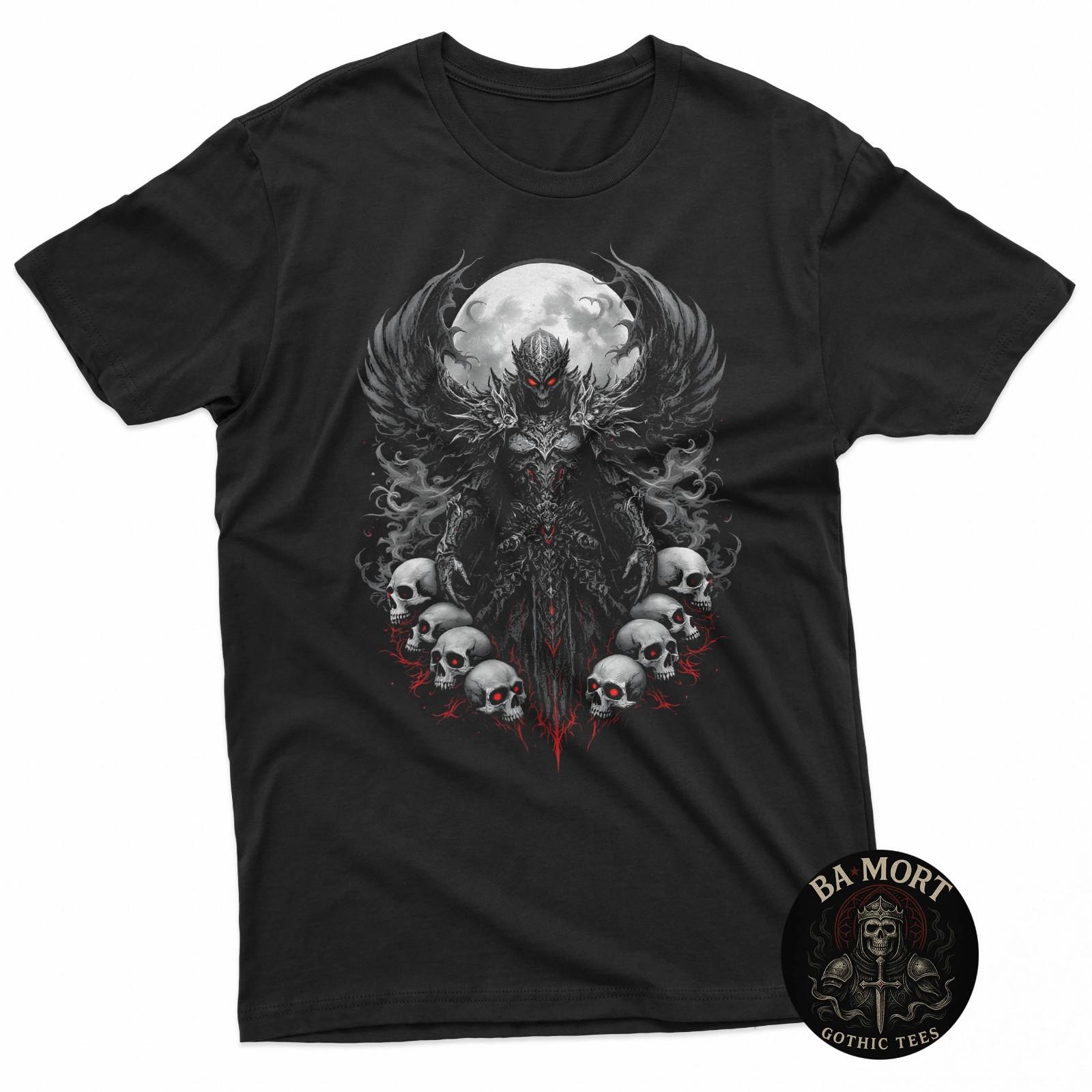 Dark Fantasy Skull Angel Shirt Gothic Graphic Tee T-Shirt Unisex T-Shirt S