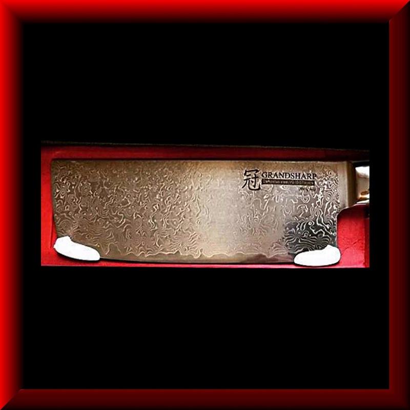 7 Zoll Nakiri Messer Damaskus japanischer Edelstahl VG10 Kochutensilien Damaskus Küchenkochmesser