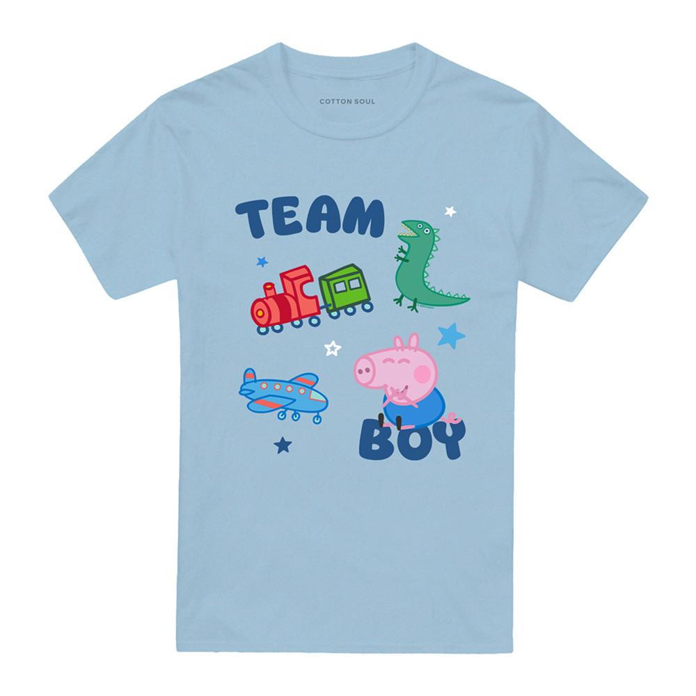Peppa Pig Unisex Adult Team Boy George Pig Icons T-Shirt