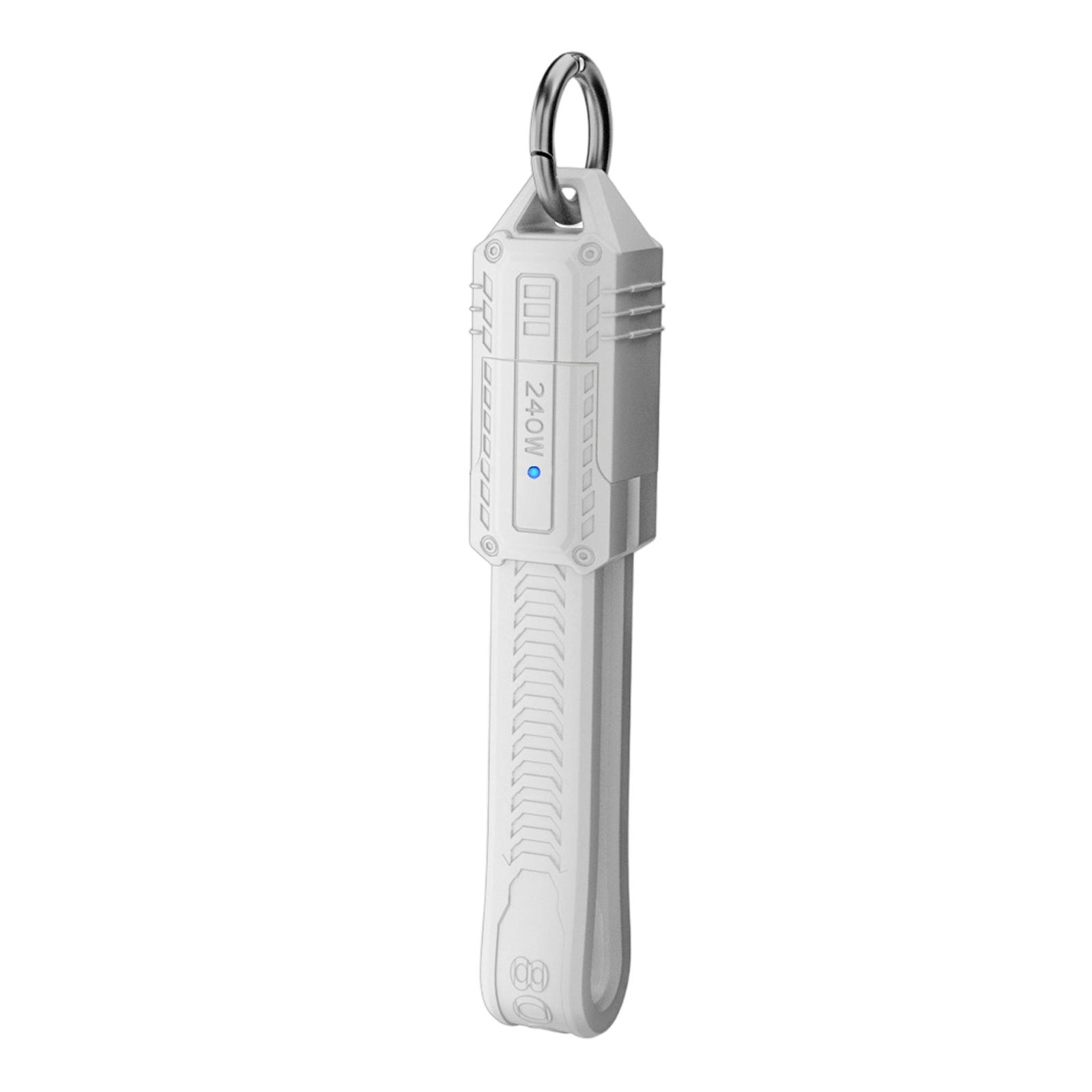 

Зарядный кабель USB4.0 Type-C PD240W Скорость передачи 80 Гбит/с Усиленные соединения из TPE Портативный зарядный шнур белый