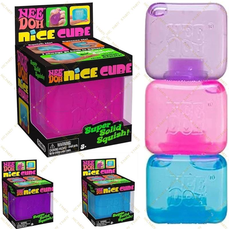 Joli Cube Squishy Needoh Jouet Anti-Stress Solide Cadeau d'Anniversaire Petits Cadeaux de Fête Pour l'Anxiété Décompresser Pour Adultes Enfants Baby Shower