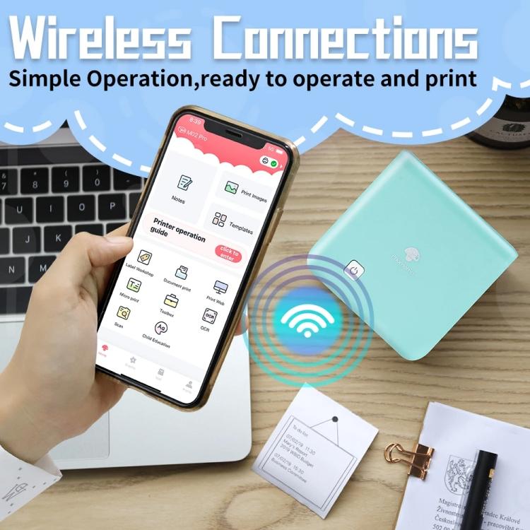 Phomemo M02 PRO Cep Mini Küçük Taşınabilir Bluetooth Yanlış Termal Etiket Yazıcısı