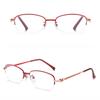 Men Reading Glasses Anti Blue Presbyopia Glasses Half Frame Farsightedness Business Óculos Anti Blue Light Glasses
