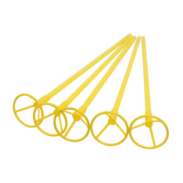 

5/10 шт. фольгированные воздушные шары, пластиковые держатели для воздушных шаров с чашками, аксессуары для воздушных шаров, ПВХ стержни для украшения дня рождения, свадьбы, вечеринки 5pcs&as show жёлтый