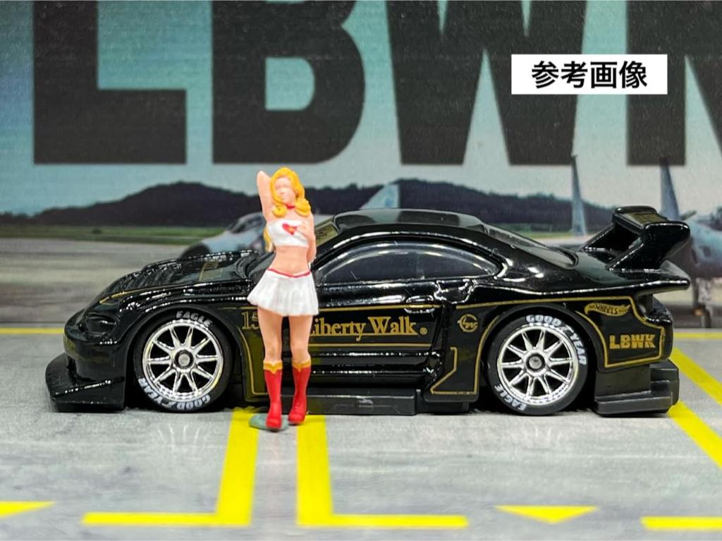 MiniRealm Figure Model Girl MR0005 Model Diorama Minicar 1/64 [Used]