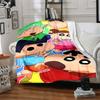 1pc Crayon Shin chan Blanket Lightweight Flannel Blanket Throw Blanket For Sofa, Bed, Travel, Camping, Livingroom, Office, Couch