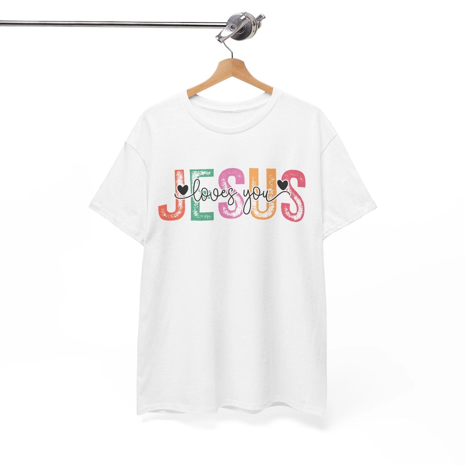 Faith Over Fear T-Shirt | Jesus Loves You Shirt | Jesus Christ Shirt XL