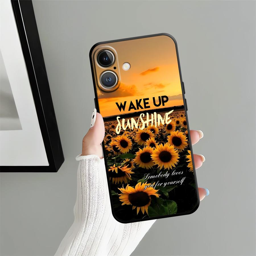 Sunflower Scenery Funda Phone Cover Case for Apple iPhone 17 Pro Max 16 13 14 17e 11 XR XS MAX Air 15 Pro 7 8 12