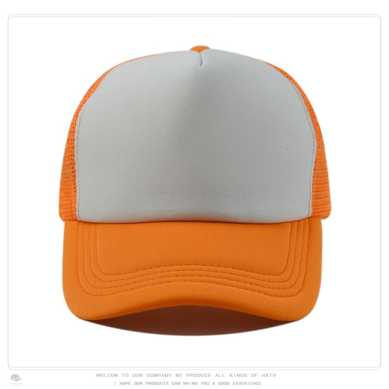 Sponge Baseball Cap, Mesh Cap, Outdoor Sun Protection, Breathable Men's and Women's Whiteboard Hat