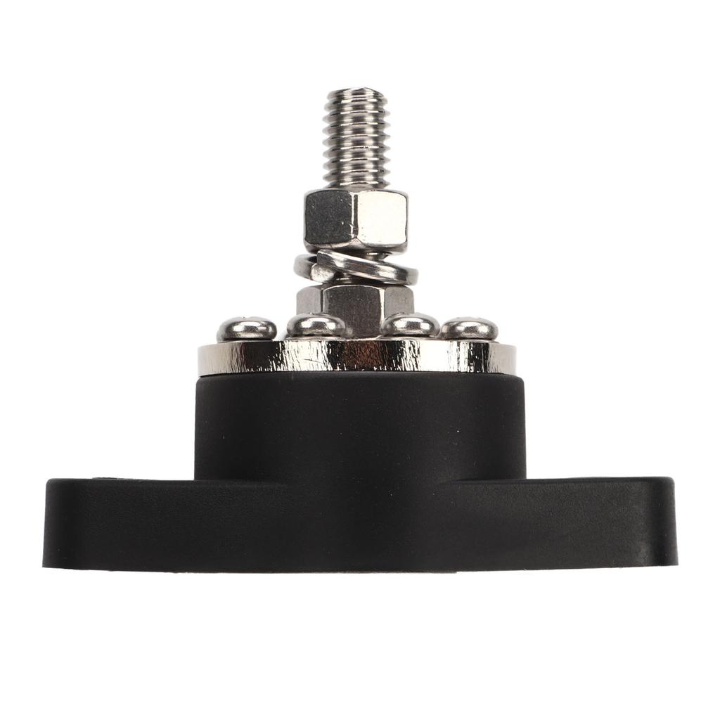 Distribution Stud Junction Post Black 3 8in 300A with Transparent Cover For Motor ATV Ship Electrical Equipment