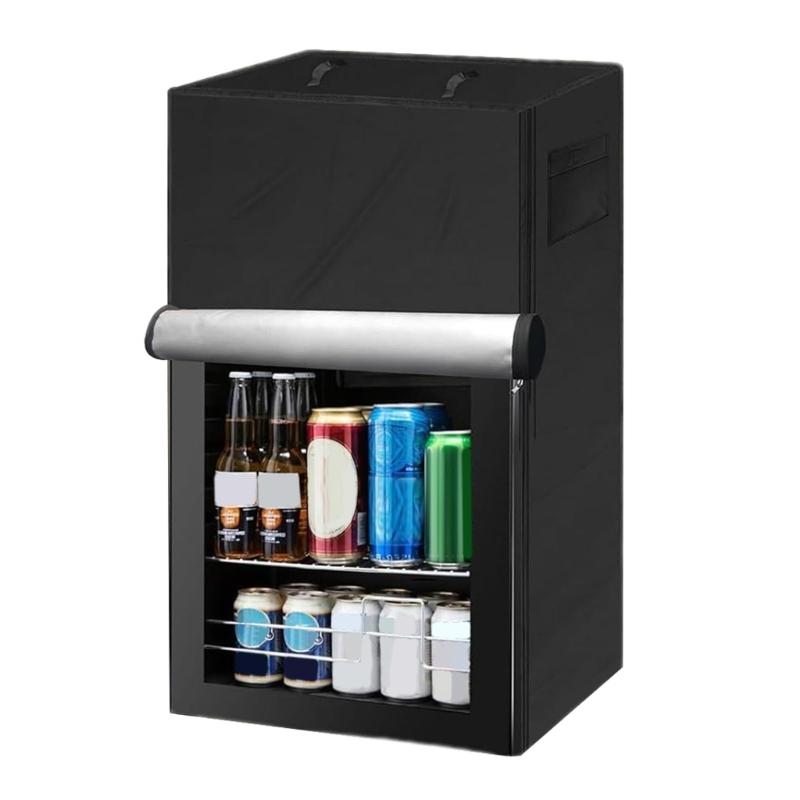 Outdoor Use Upright Freezer Cover Water Resistant Oxford Fabric Protectors Fits 56x58x86cm Compacts Refrigerators Dustproof