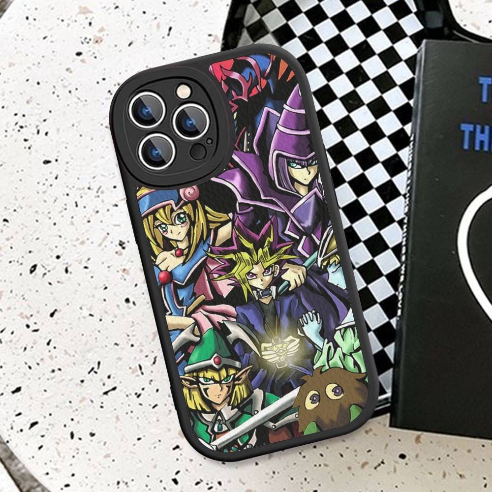 Amine Yu Gi Oh Classic Phone Case For IPhone 16 15 14 13 12 11 Pro Max Plus Leather Cover