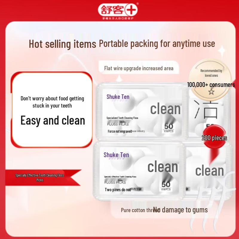 

Shuke Flat Dental Floss Picks