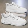 Outdoor men's shoes spring and summer new student leather surface youth board shoes men's versatile leisure sports tide white shoes