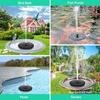 13cm Solar Floating Bird Bath Pond Fountain for Swimming Pool and Garden Courtyard