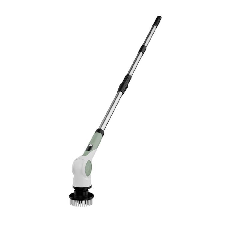 Rechargeable Power Scrubber for Household Cleaning Long Handle Electric Brush for Bathroom Sink Tile and Channel Care