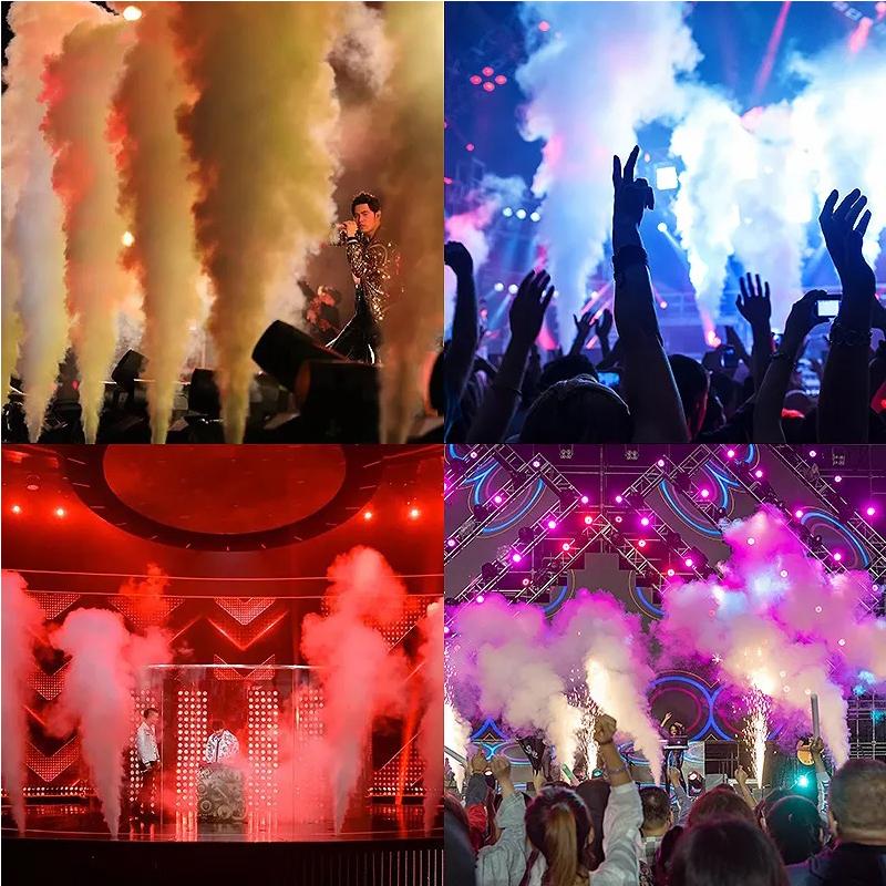 Professional Colorful RGB 3in1 LED CO2 JET Fog Machine DMX Control ForDisco Party Bar Stage Effect Wedding Dry