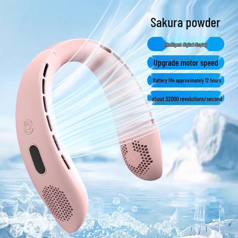 

Портативный USB Перезаряжаемый Бесшумный шейный вентилятор - Бесшумный, Компактный, Мощный воздушный поток Regular