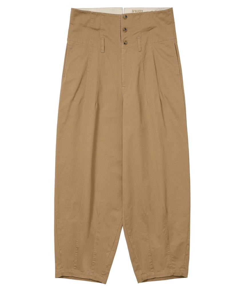 AJOBYAJO High Waist Oversized Pants [Beige]