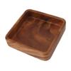 Walnut Fruit Plate Smooth Textured Elegant Wood Serving Tray for Snack Fruit Nut Kitchen Utensils Square 15x15cm